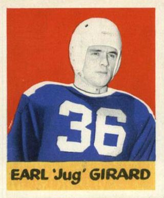 1948 Leaf Earl 'Jug' Girard #84 Football Card