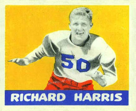 1948 Leaf Richard Harris #60 Football Card
