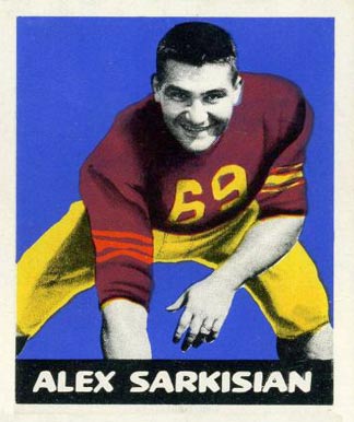 1948 Leaf Alex Sarkisian #59 Football Card