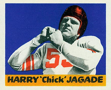 1948 Leaf Harry 'Chick' Jagade #55 Football Card