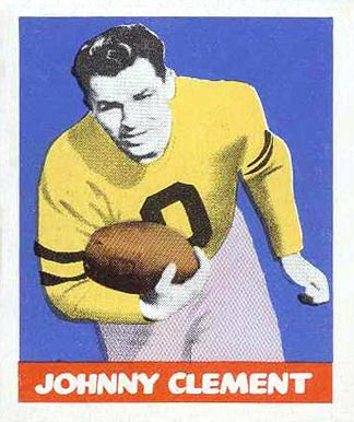 1948 Leaf Johnny Clement #47 Football Card