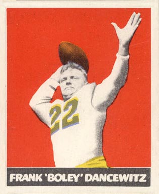 1948 Leaf Frank 'Boley'Dancewicz #38 Football Card