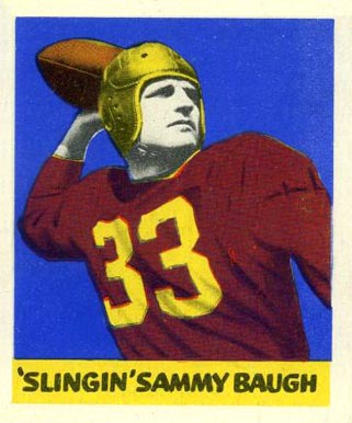 1948 Leaf 'Slingin' Sammy Baugh #34 Football Card