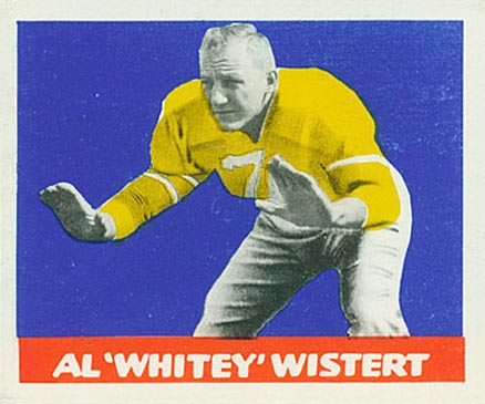 1948 Leaf Al 'Whitey' Wistert #28 Football Card