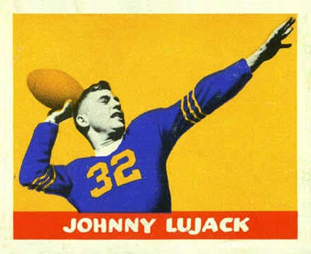 1948 Leaf Johnny Lujack #13 Football Card