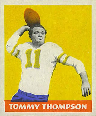 1948 Leaf Tommy Thompson #9 Football Card