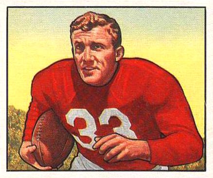 1950 Bowman Ventan Yablonski #131 Football Card