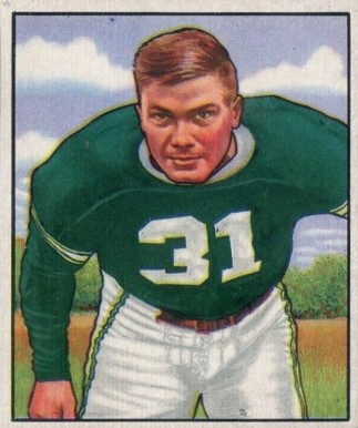 1950 Bowman Dick Barwegan #40 Football Card