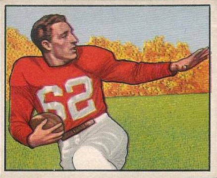 1950 Bowman Charley Trippi #129 Football Card