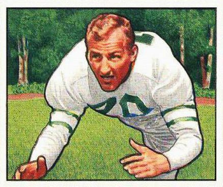 1950 Bowman Whitey Wistert #59 Football Card