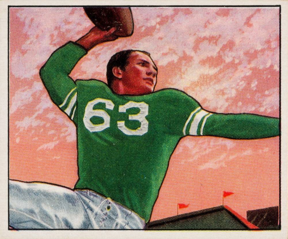 1950 Bowman Y.A. Tittle #5 Football Card