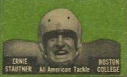 1950 Topps Felt Backs Ernie Stautner # Football Card