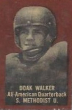1950 Topps Felt Backs Doak Walker # Football Card