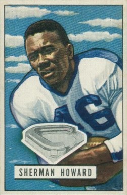 1951 Bowman Sherman Howard #116 Football Card