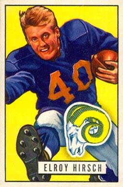 1951 Bowman Elroy Hirsch #76 Football Card