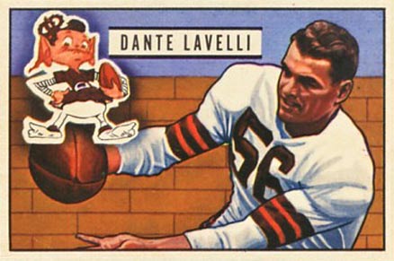1951 Bowman Dante Lavelli #73 Football Card