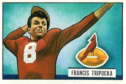 1951 Bowman Francis Tripucka #29 Football Card