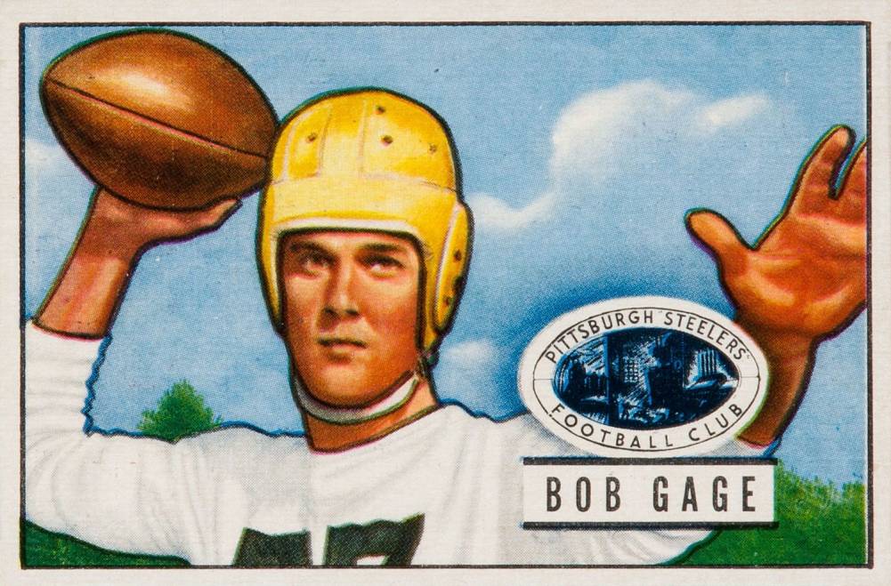 1951 Bowman Bob Gage #131 Football Card