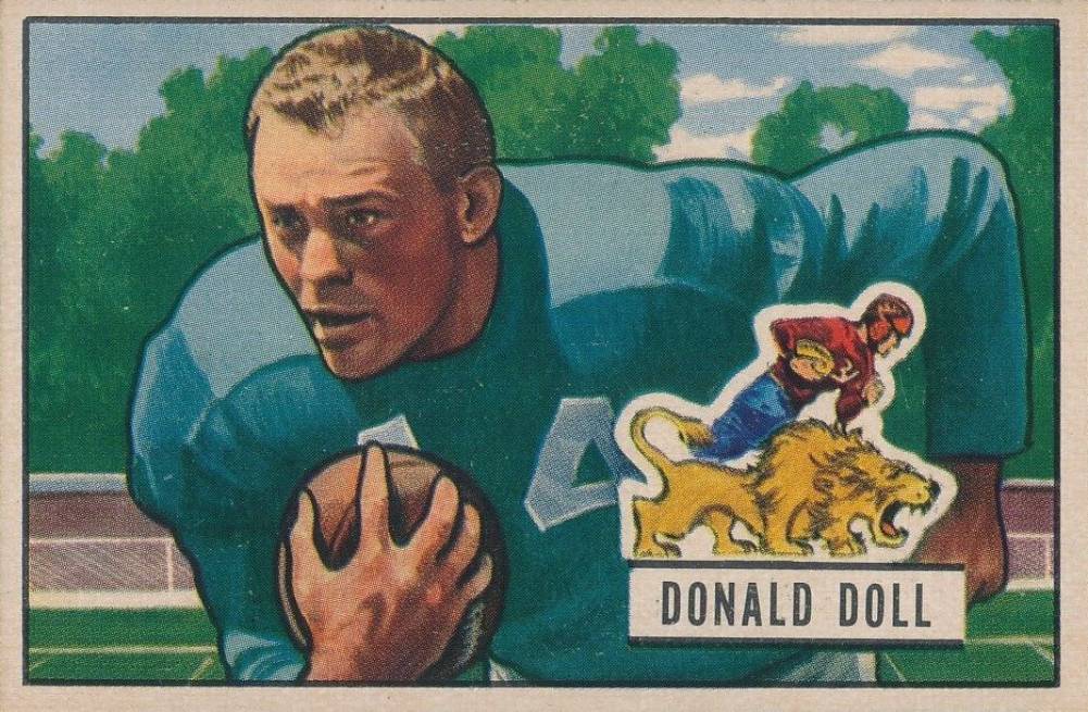 1951 Bowman Donald Doll #61 Football Card
