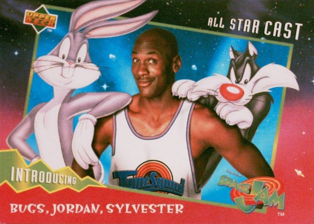 1996 Upper Deck Space Jam Jordan/Bugs/Sylvester #SJ1 Basketball Card