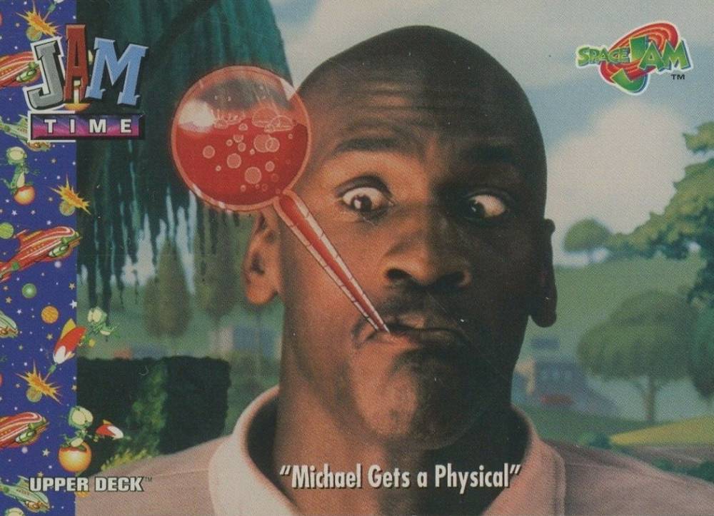 1996 Upper Deck Space Jam Michael Gets A Physical #43 Basketball Card