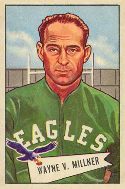 1952 Bowman Large Wayne V. Millner #57 Football Card