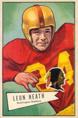 1952 Bowman Large Leon Heath #91 Football Card