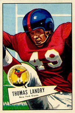1952 Bowman Large Thomas Landry #142 Football Card
