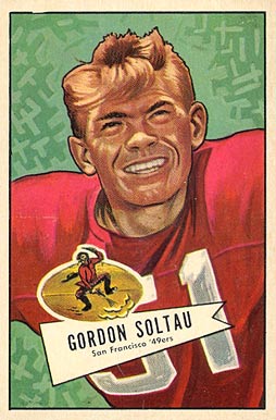 1952 Bowman Large Gordon Soltau #141 Football Card