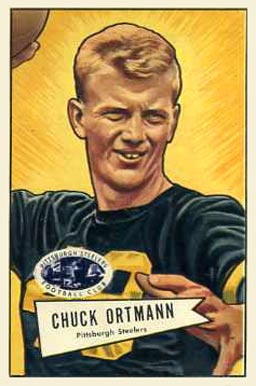 1952 Bowman Large Chuck Ortman #132 Football Card
