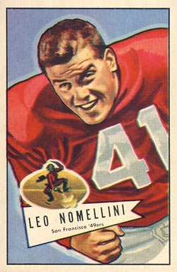 1952 Bowman Large Leo Nomellini #125 Football Card