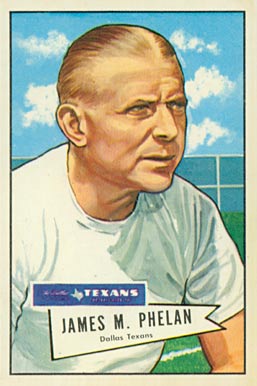 1952 Bowman Large James M. Phelan #122 Football Card