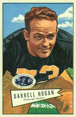 1952 Bowman Large Darrell Hogan #118 Football Card
