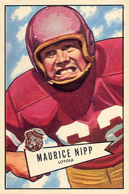 1952 Bowman Large Maurice Nipp #107 Football Card