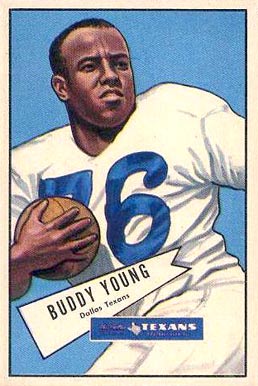 1952 Bowman Large Buddy Young #104 Football Card