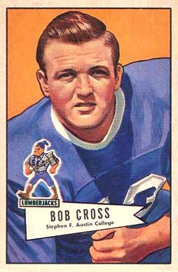 1952 Bowman Large Bob Cross #102 Football Card