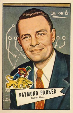 1952 Bowman Large Raymond Parker #84 Football Card