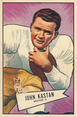 1952 Bowman Large John Kastan #81 Football Card