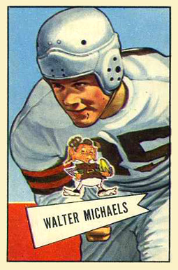 1952 Bowman Large Walter Michaels #62 Football Card