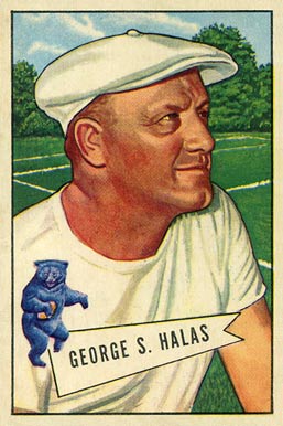 1952 Bowman Large George Halas #48 Football Card