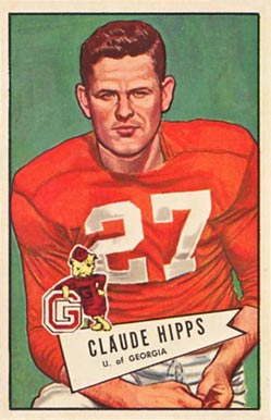 1952 Bowman Large Claude Hipps #41 Football Card