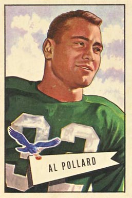 1952 Bowman Large Al Pollard #34 Football Card