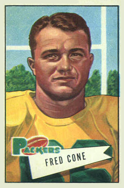 1952 Bowman Large Fred Cone #33 Football Card