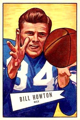 1952 Bowman Large Bill Howton #21 Football Card