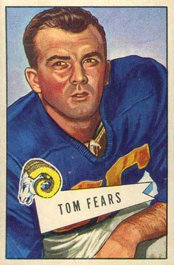 1952 Bowman Large Tom Fears #13 Football Card