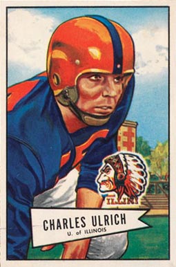 1952 Bowman Large Charles Ulrich #134 Football Card