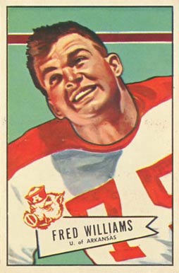 1952 Bowman Large Fred Williams #121 Football Card