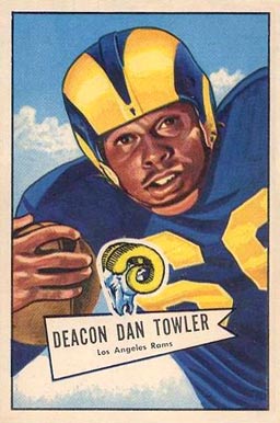 1952 Bowman Large Deacon Dan Towler #120 Football Card