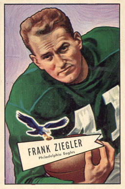 1952 Bowman Large Frank Ziegler #119 Football Card