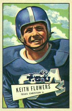 1952 Bowman Large Keith Flowers #115 Football Card